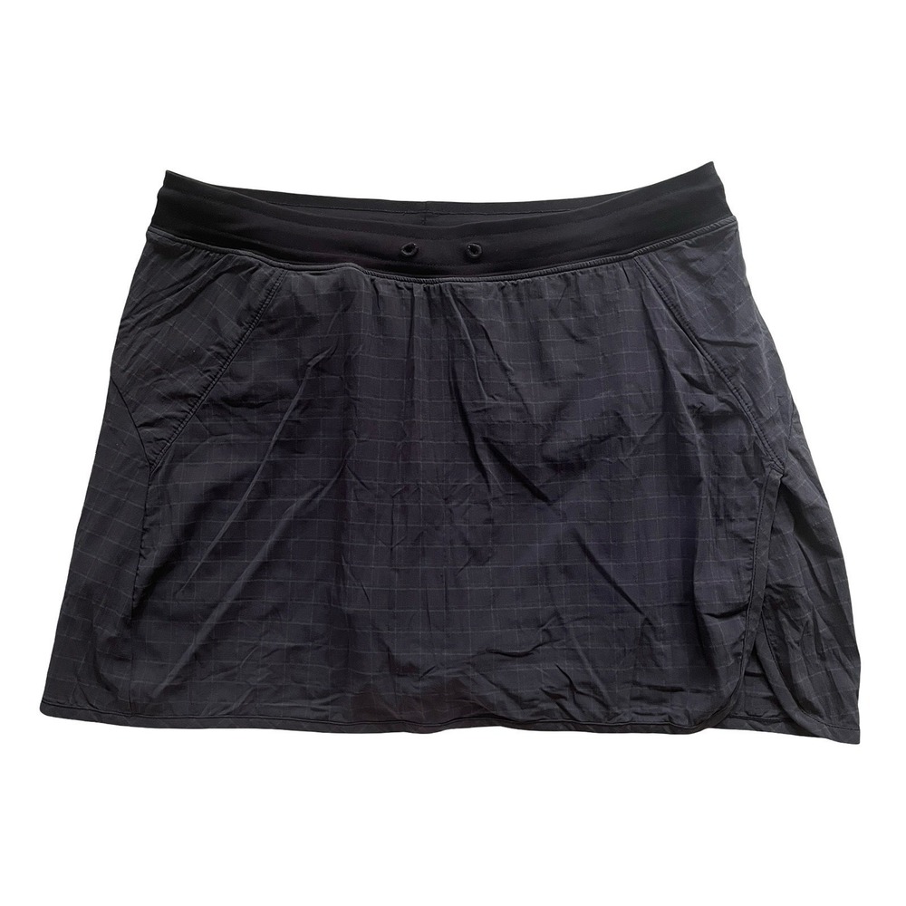 Mountain Hardwear Women's Size M Skort Gray Check Mini‎ Athleisure Lightweight